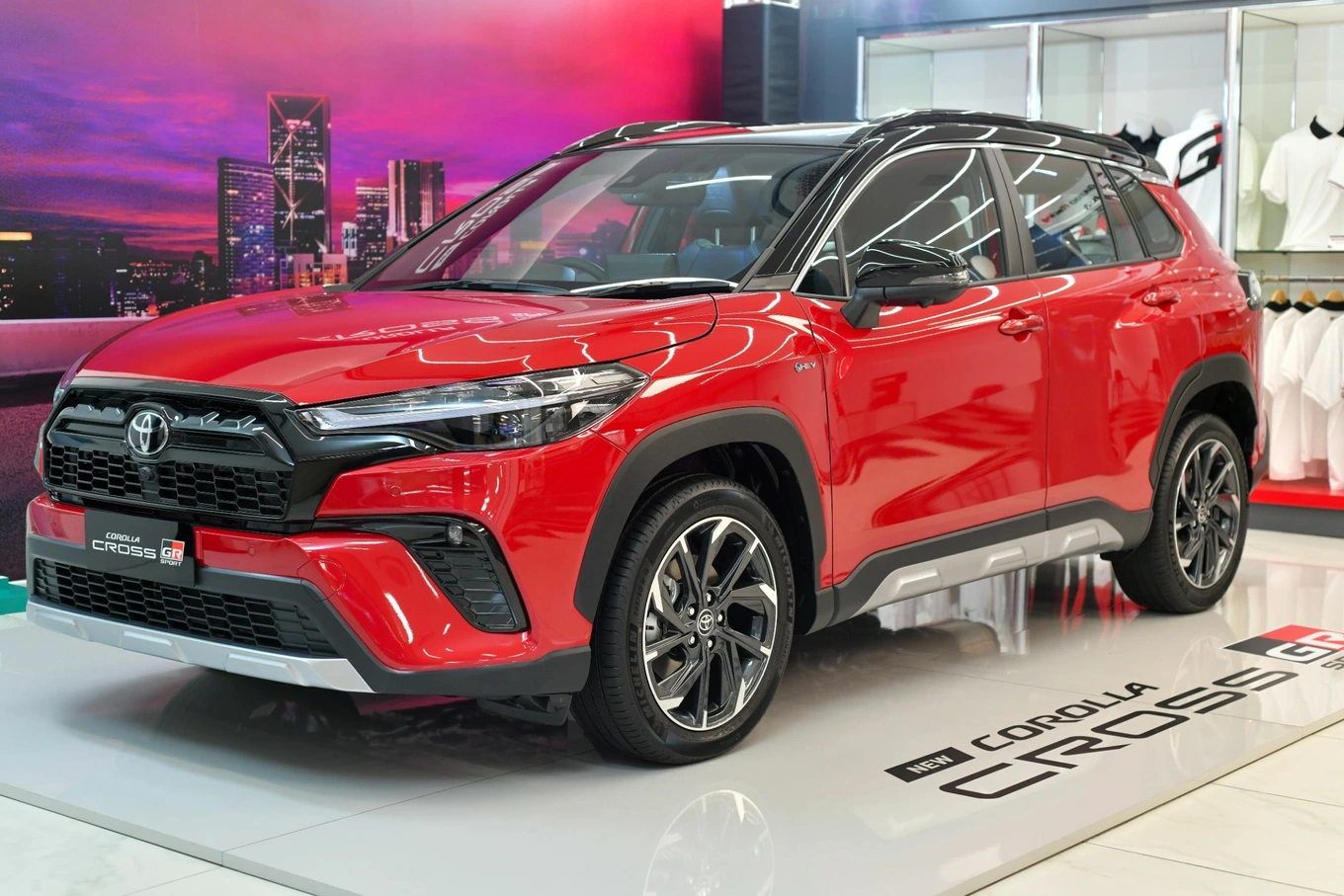 toyota cros màu đỏ